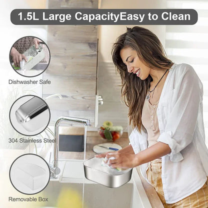 1.5L Electric Lunch Box Stainless Steel School Student Picnic 220V 110V 24V 12V Heating Food Warmer Heated Container Car EU  Plu - Ceenaz Store