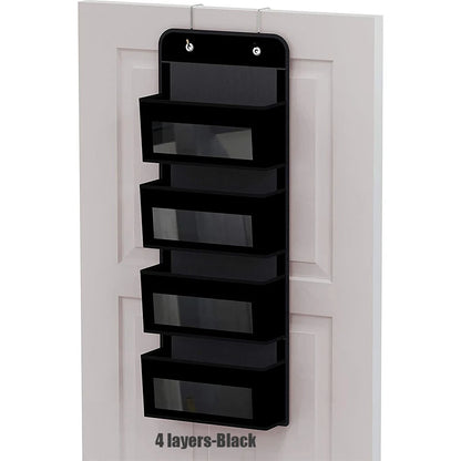 Over the Door Hanging Organizer 1/3/4/5 Large Pockets Over The Door Wall Mount Wall Mount Storage Hooks Bathroom Dorm Clothes - Ceenaz Store