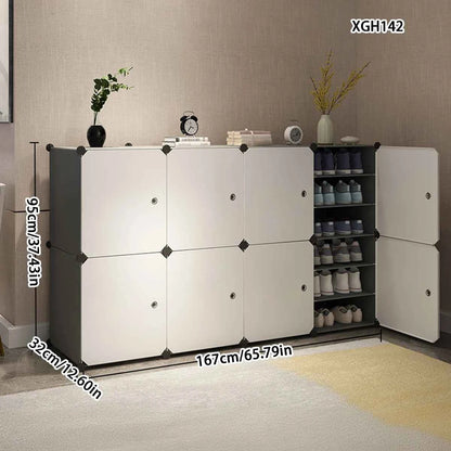 Shoe Cabinet Home Entrance Entrance Cabinet Balcony Locker Plastic Assembly Economical Large Capacity Simple Modern Shoe Rack