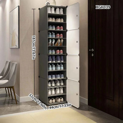 Shoe Cabinet Home Entrance Entrance Cabinet Balcony Locker Plastic Assembly Economical Large Capacity Simple Modern Shoe Rack