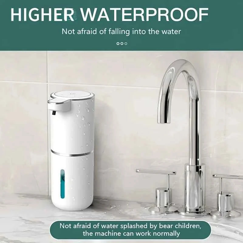 Automatic Foam Soap Dispenser Bathroom Smart Washing Hand Machine With USB Charging White ABS Material