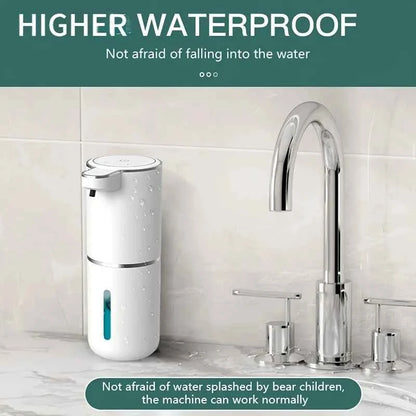 Automatic Foam Soap Dispenser Bathroom Smart Washing Hand Machine With USB Charging White ABS Material