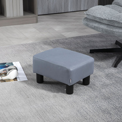 Footstool Small Footrest Upholstery with Plastic Legs