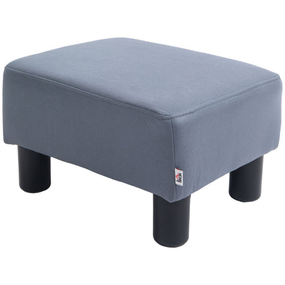 Footstool Small Footrest Upholstery with Plastic Legs