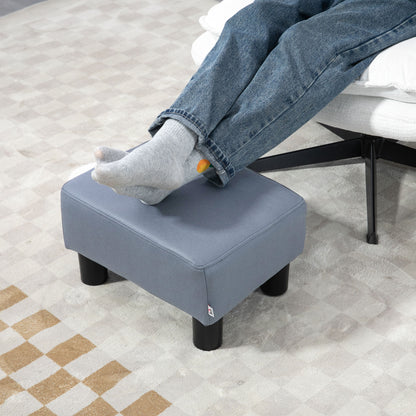 Footstool Small Footrest Upholstery with Plastic Legs