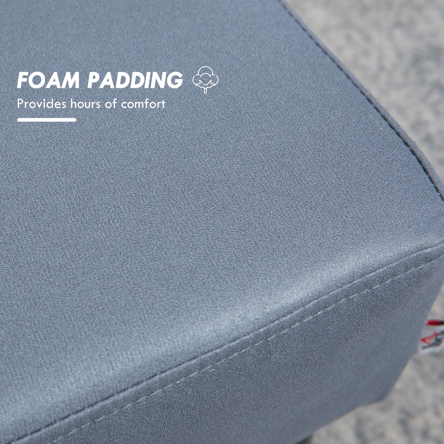 Footstool Small Footrest Upholstery with Plastic Legs