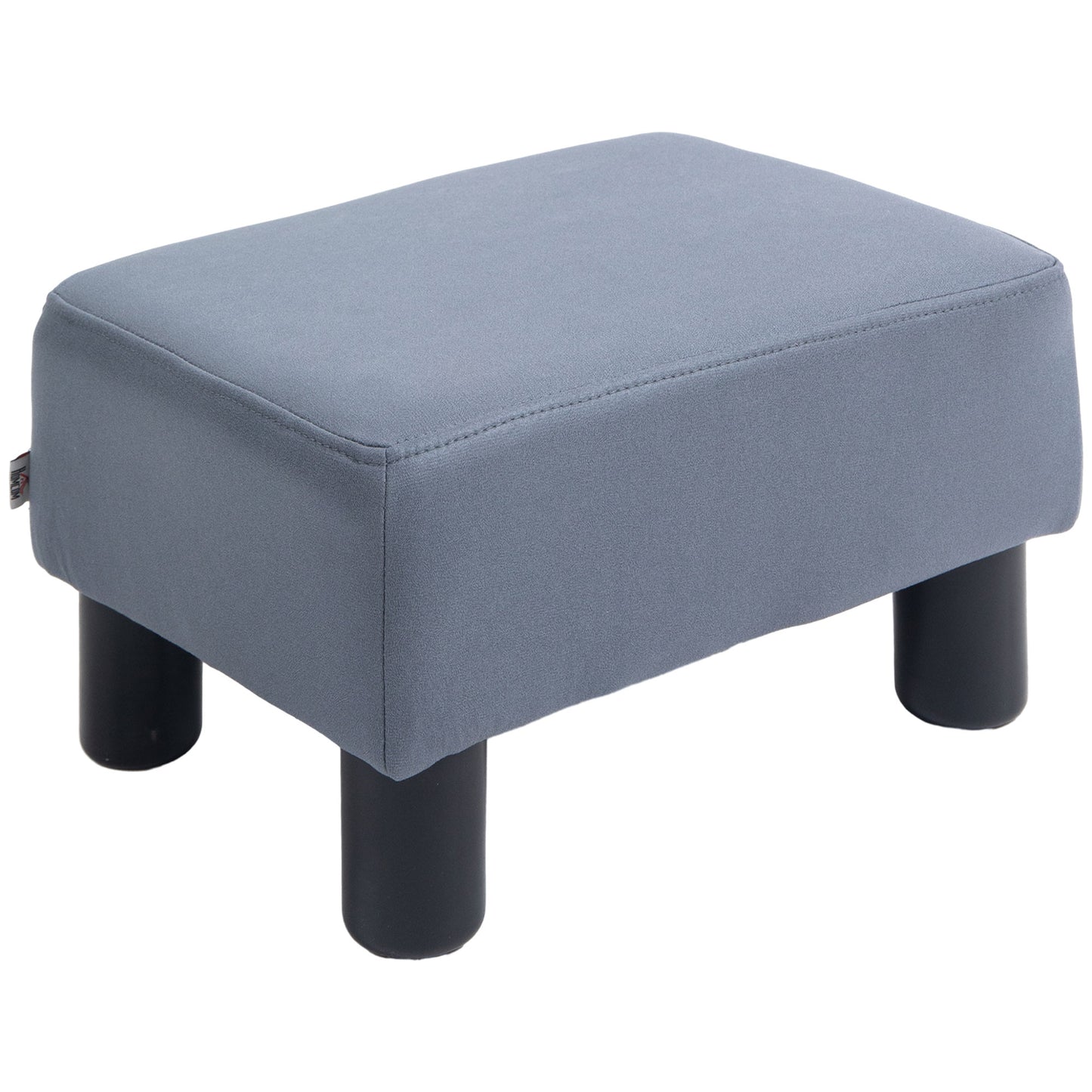 Footstool Small Footrest Upholstery with Plastic Legs