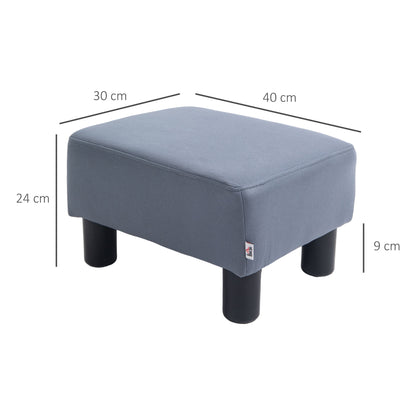 Footstool Small Footrest Upholstery with Plastic Legs