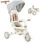 5 in 1 Kids Trike with Adjustable Backrest, Foldable Baby Trike