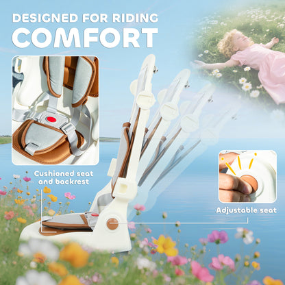 5 in 1 Kids Trike with Adjustable Backrest, Foldable Baby Trike