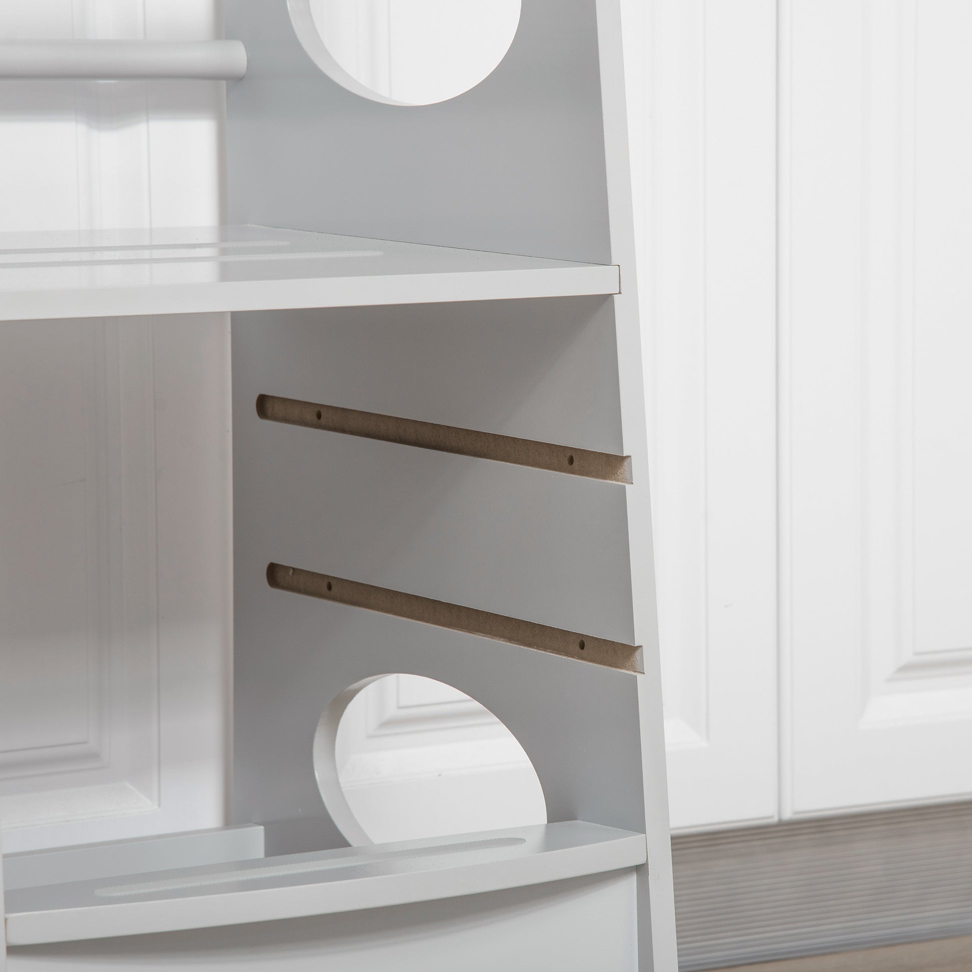 Kids Step Stool Toddler Kitchen Stool with Adjustable Standing Platform