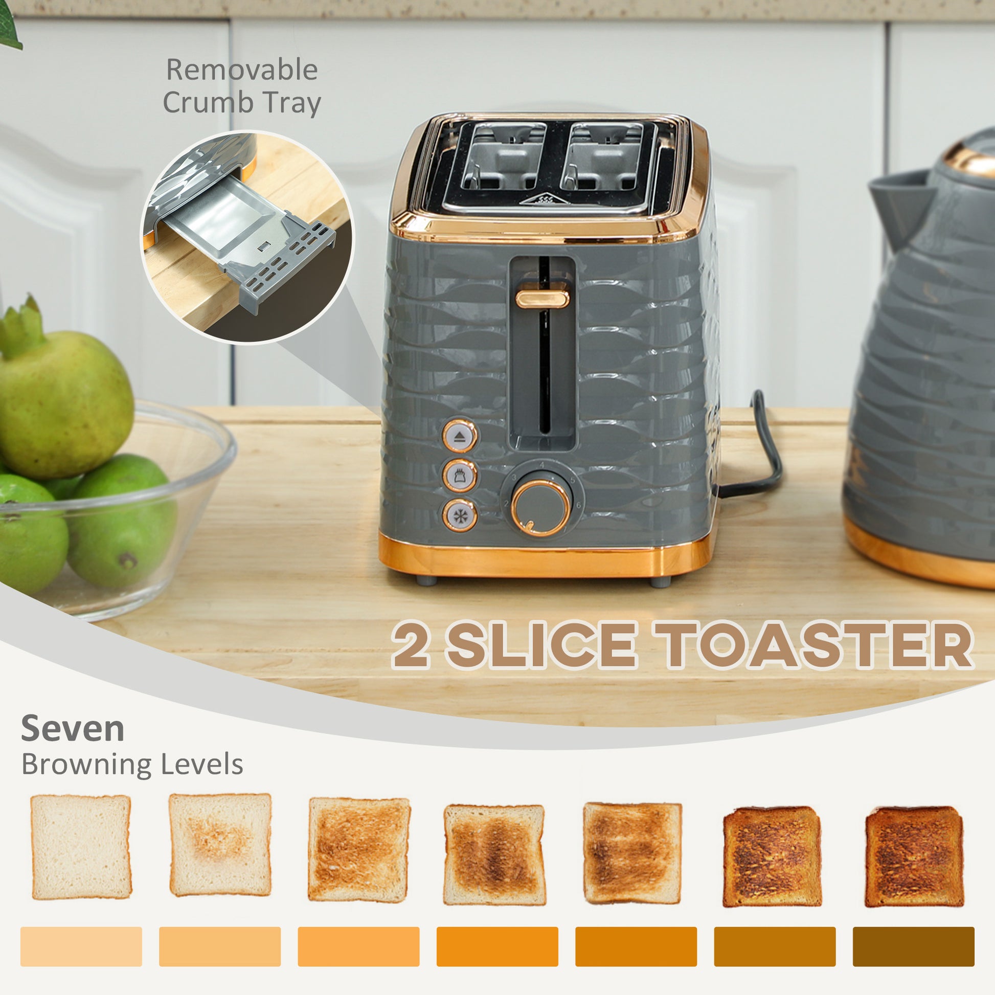 Kettle and Toaster Sets 1.7L Kettle & 4 Slice Toaster