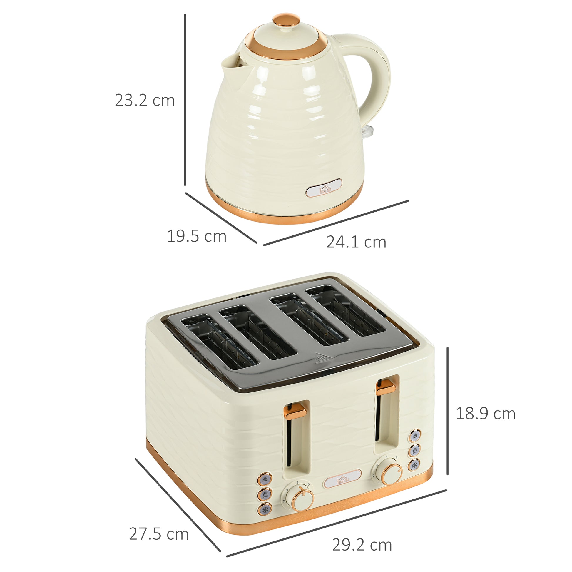 Kettle and Toaster Sets 1.7L Kettle & 4 Slice Toaster