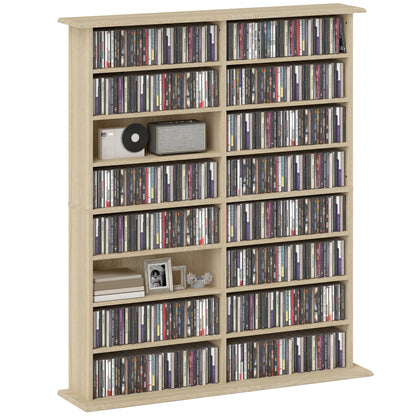 720 CD/396 DVD/396 Blu-ray Storage Tower with 12 Adjustable Shelves