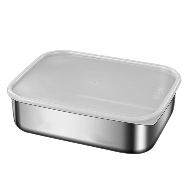 304 Stainless Steel Airtight Container Microwave Safe Storage Box with Lid - Ceenaz Store