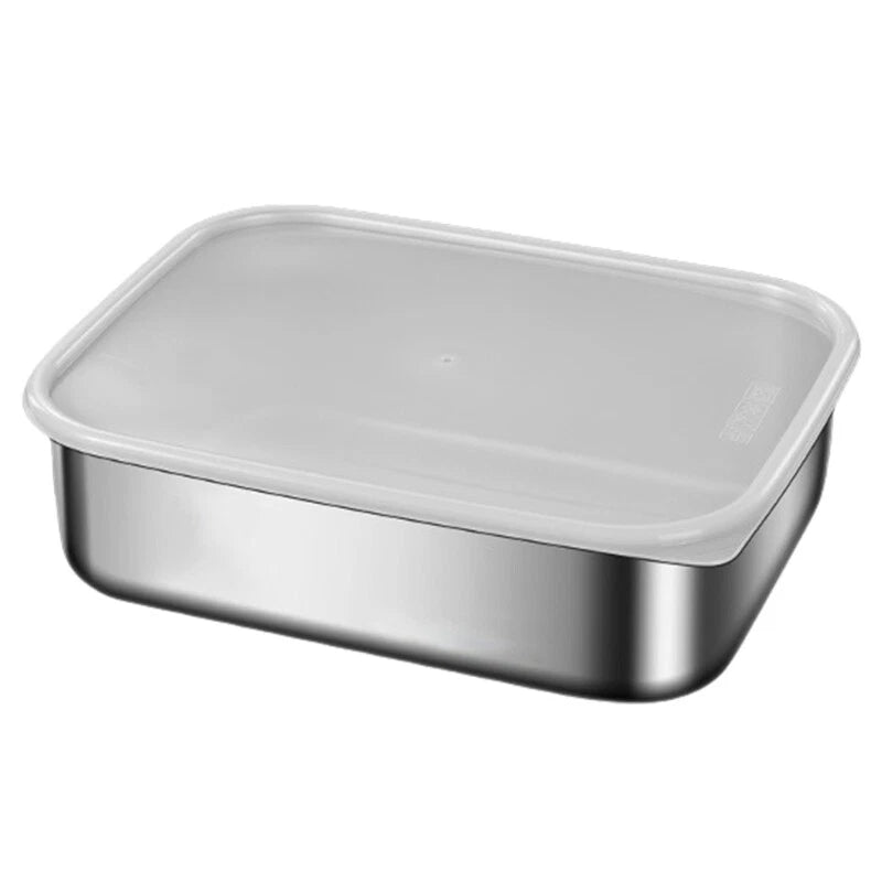 304 Stainless Steel Airtight Container Microwave Safe Storage Box with Lid - Ceenaz Store