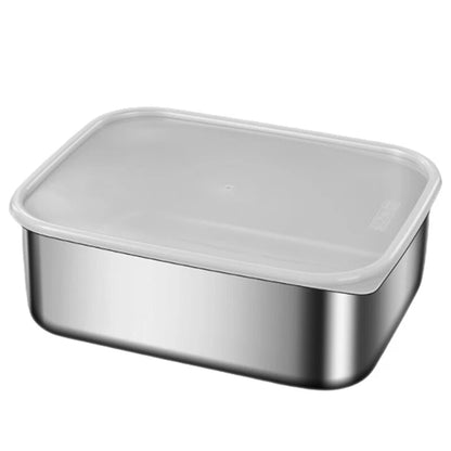 304 Stainless Steel Airtight Container Microwave Safe Storage Box with Lid - Ceenaz Store