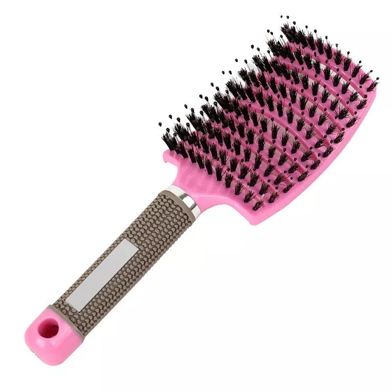 Women Detangling Nylon & Bristle Hairbrush Scalp Massage Comb Hair Brush Tool UK - Ceenaz Store