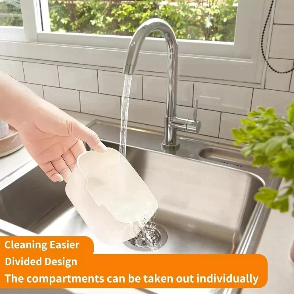 New Refillable Snack Food Container with Lid Handle 8 in1 Divided Serving Box UK - Ceenaz Store