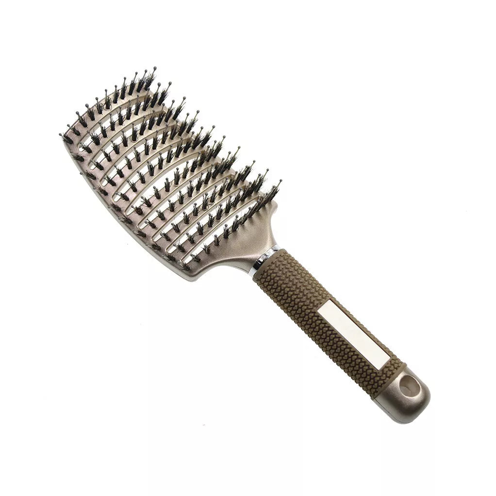 Women Detangling Nylon & Bristle Hairbrush Scalp Massage Comb Hair Brush Tool UK - Ceenaz Store