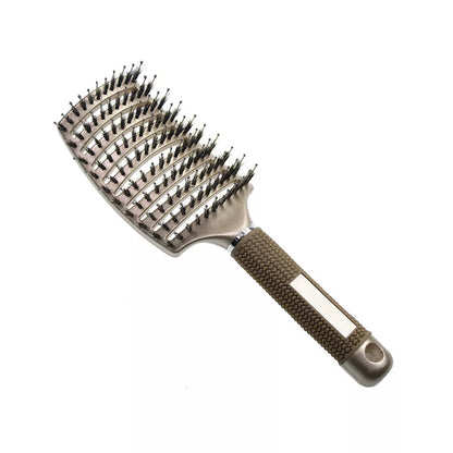 Women Detangling Nylon & Bristle Hairbrush Scalp Massage Comb Hair Brush Tool UK - Ceenaz Store