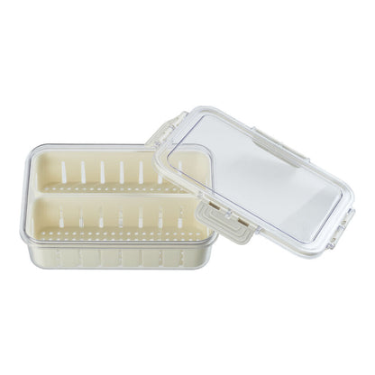 Fridge Box Holder Kitchen Cupboard Organiser Food Storage Dividers Container Lid