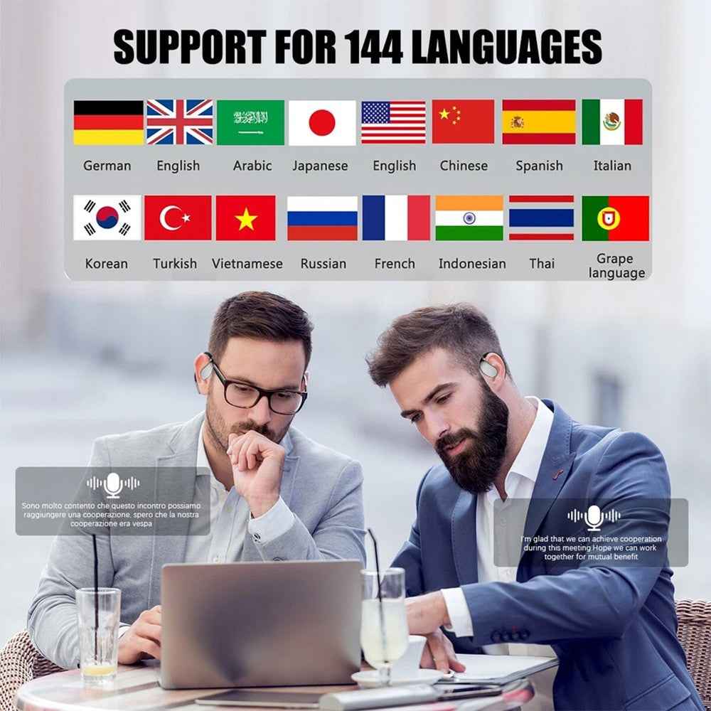 144+ Language AI Translator Earbuds Wireless Bluetooth 5.4 Headphones For iOS UK