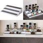 Expandable 3 Tier Spice Herb Jar Tin Can Rack Kitchen Cupboard Storage Organiser