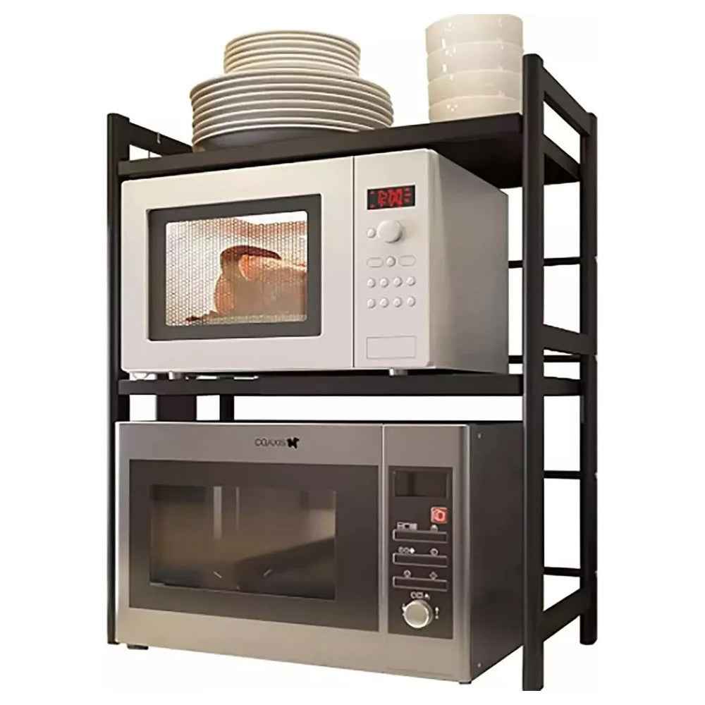3 Tier Expandable Microwave oven Rack Stand Storage Holder Kitchen Corner Shelf