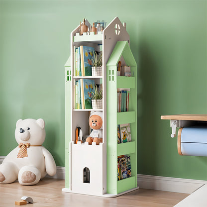 360° Rotating Kids Children Bookshelf Floor Book Shelf Rack Toy Storage Bookcase