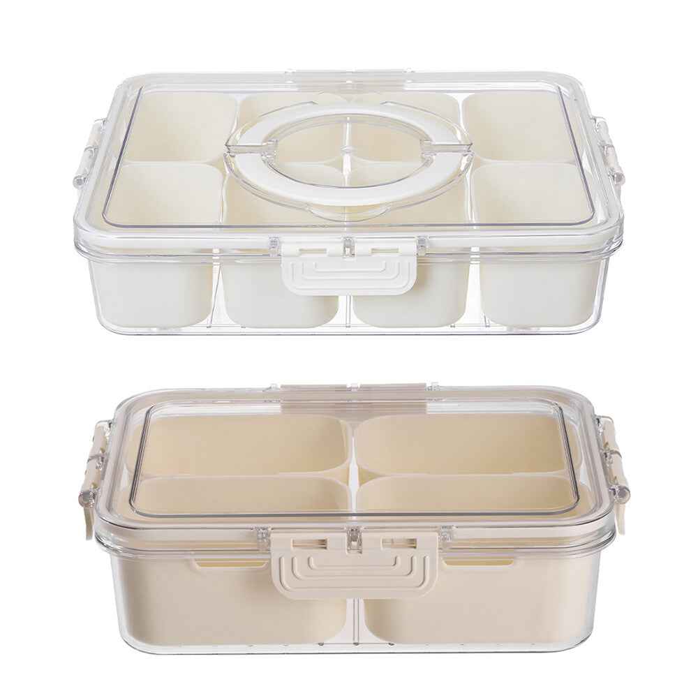 Fridge Box Holder Kitchen Cupboard Organiser Food Storage Dividers Container Lid