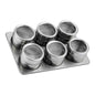 12x Magnetic Spice Jars BBQ Shaker Lids Seasoning Tins Container Stainless Steel