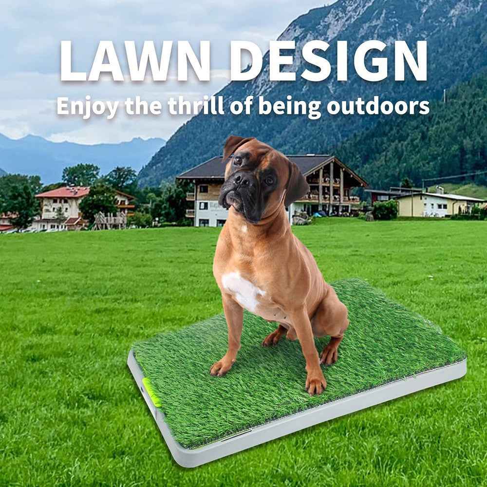 Large Pet Dog Toilet Mat Indoor Restroom Training Grass Potty Pad Loo Tray PadUK