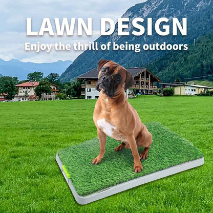 Large Pet Dog Toilet Mat Indoor Restroom Training Grass Potty Pad Loo Tray PadUK