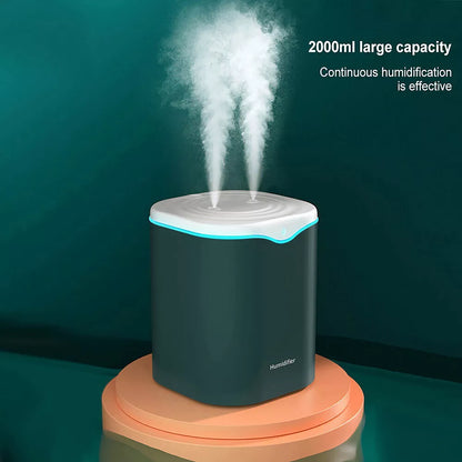 2000ML USB Air Humidifier Double Spray Essential Oil Aromatherapy Diffuser - Ceenaz Store