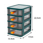 3/4/5 Small Plastic Drawer Storage Tower Organizer Box Office Desktop Tabletop