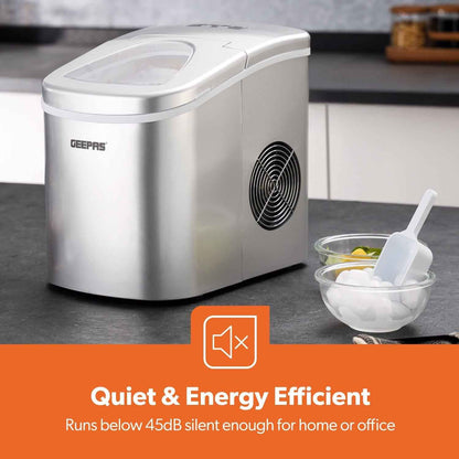 Countertop Ice Cube Maker Machine 2.2L Electric Fast Automatic Portable Geepas