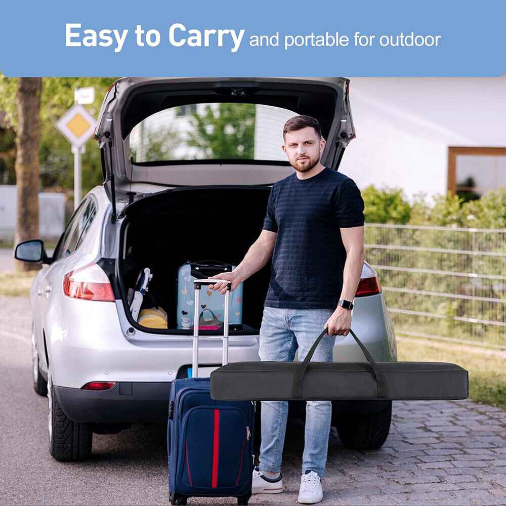 120" Projector Screen w/Tripod Stand Portable Home Outdoor Movie Screen 16:9 4K