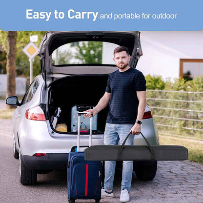 120" Projector Screen w/Tripod Stand Portable Home Outdoor Movie Screen 16:9 4K