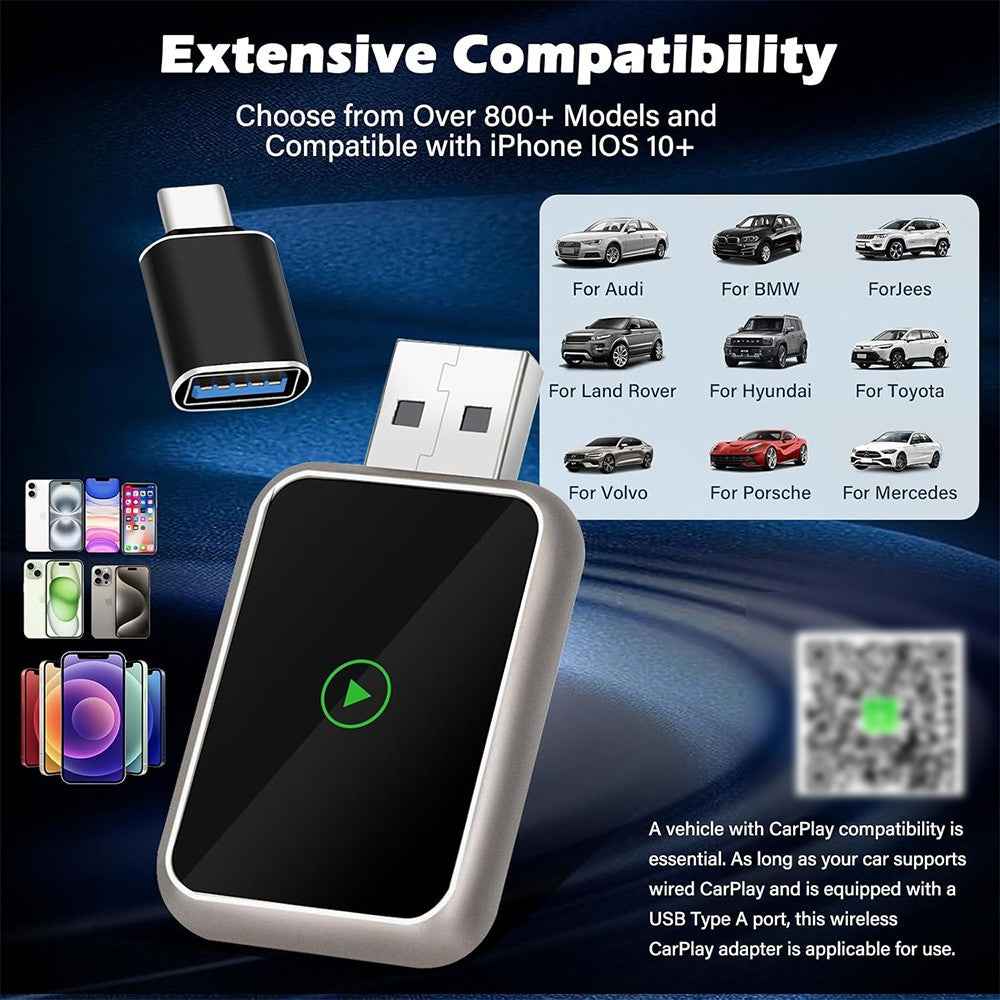 Wireless CarPlay Adapter For Iphone & Andorid Carplay, Wireless CarPlay Dongle