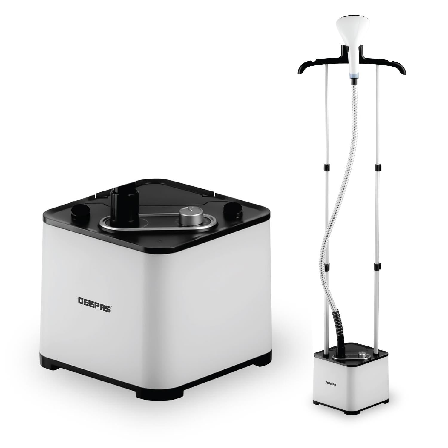GEEPAS 2000W Upright Vertical Garment Clothes Steamer 1.3L Tank 11 Stem Setting