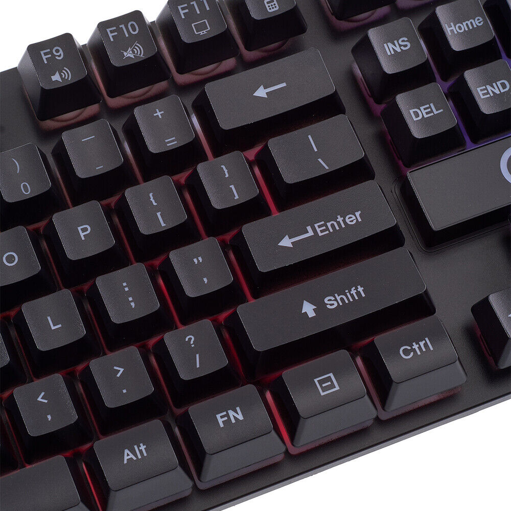 K500 Mechanical Gaming Keyboard 104 Keys USB Wired RGB Backlit Keypad PC Game