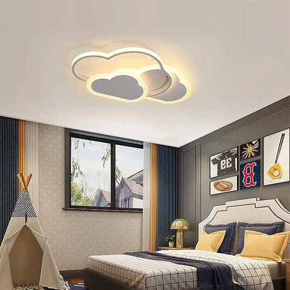 Dimmable LED Ceiling Light Modern Chandeliers Kid's Room Bedroom Cloud Lamp Tool