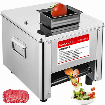 Commercial Meat Cutting Machine Cutter Stainless Steel Slicer 150Kg/H 850W UK