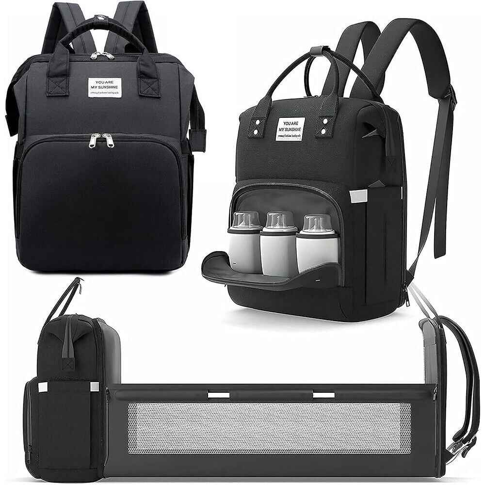 Baby Changing Bag Diaper Bag Large Nappy Backpack with Portable Changing Mat UK