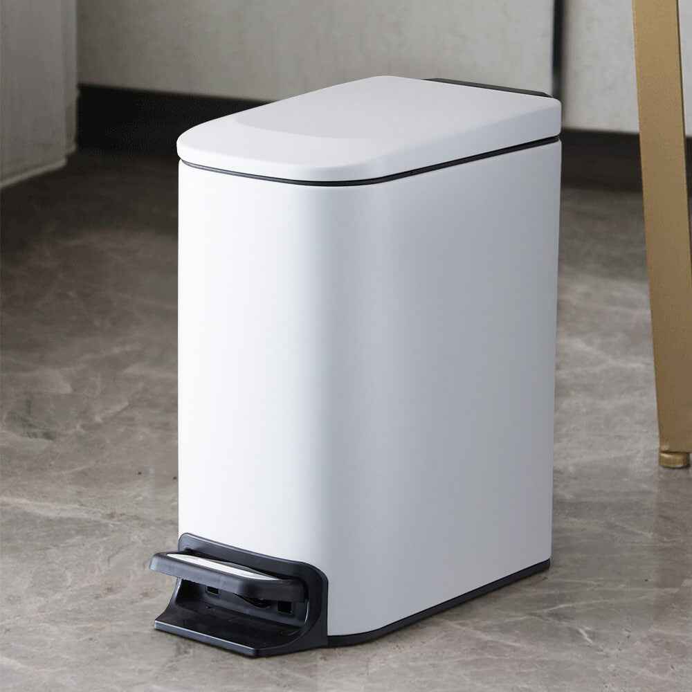 Pedal Bin Dustbin Stainless Steel Waste w/Bucket & Removable Lid Kitchen Bedroom