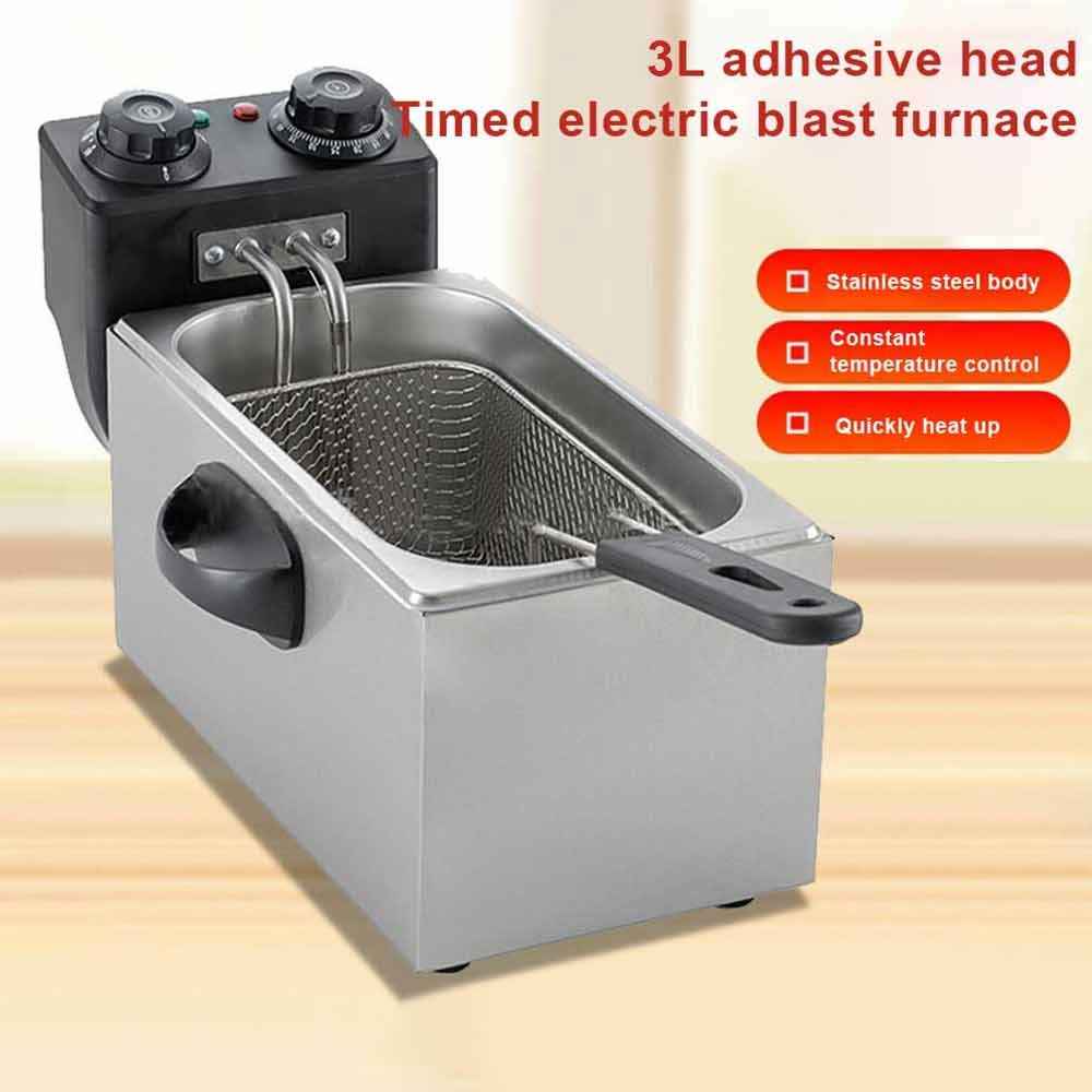 2000W Deep Fat Chip Fryer 3L Basket Oil Fried Chips Safe Basket Handle UK