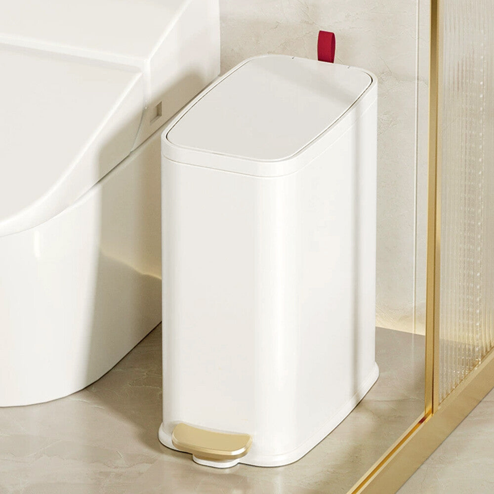 Pedal Bin Dustbin Stainless Steel Waste w/Bucket & Removable Lid Kitchen Bedroom