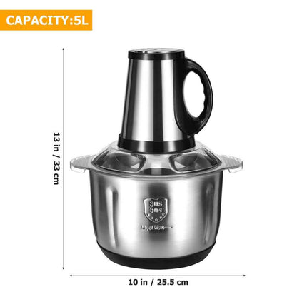 2/3/5L Electric Meat Grinder Mincer Mixer Blender Food Chopper Processor Blender