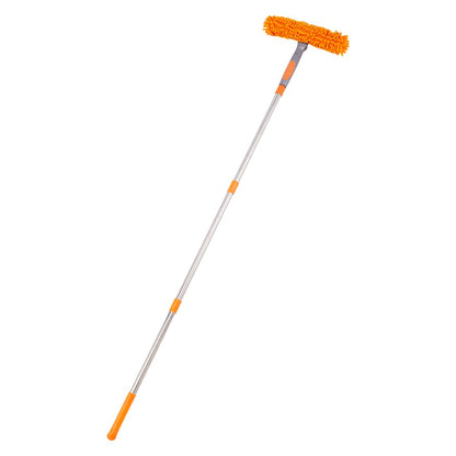 4.3M Long Telescopic Rod 2-in-1 Window Glass Cleaner Wipe & Scraper Cleaning Kit